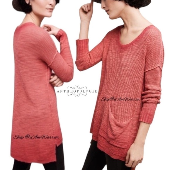 Anthropologie {Moth} ombré waffle light weight pullover *shop@iamwarrior - Picture 3 of 9